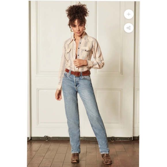 Free people ×Boyish THE CLINT Jeans $208 size 32 - Picture 1 of 16